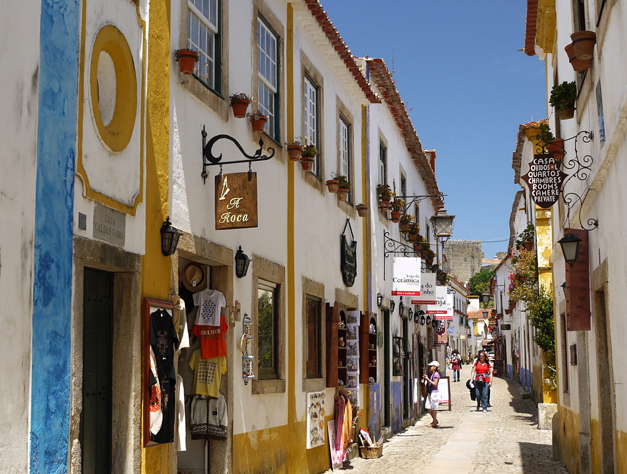 views of The Obidos town